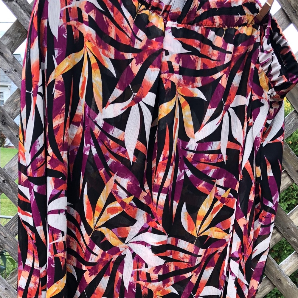 Catherine’s long skirt print 3X.